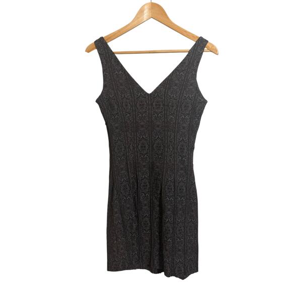 VINTAGE Bruno Duluc for Kush Women's Brown Jacquard Mini Dress Size Medium - Picture 2 of 7